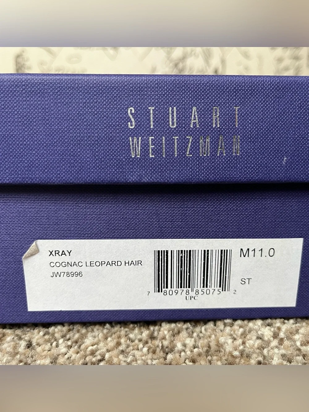 Stuart Weitzman Leopard Print Espadrille Wedge Sandals - Tan/Black Size 11 - Picture 4 of 11